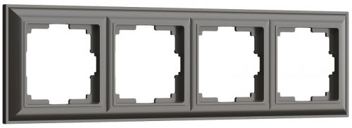 Рамка универсальная Werkel Fiore 4-м. серо-коричневый картинка